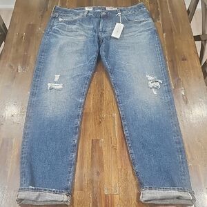 AG Adriano Goldschmied Men's Selvedge Blue Jeans